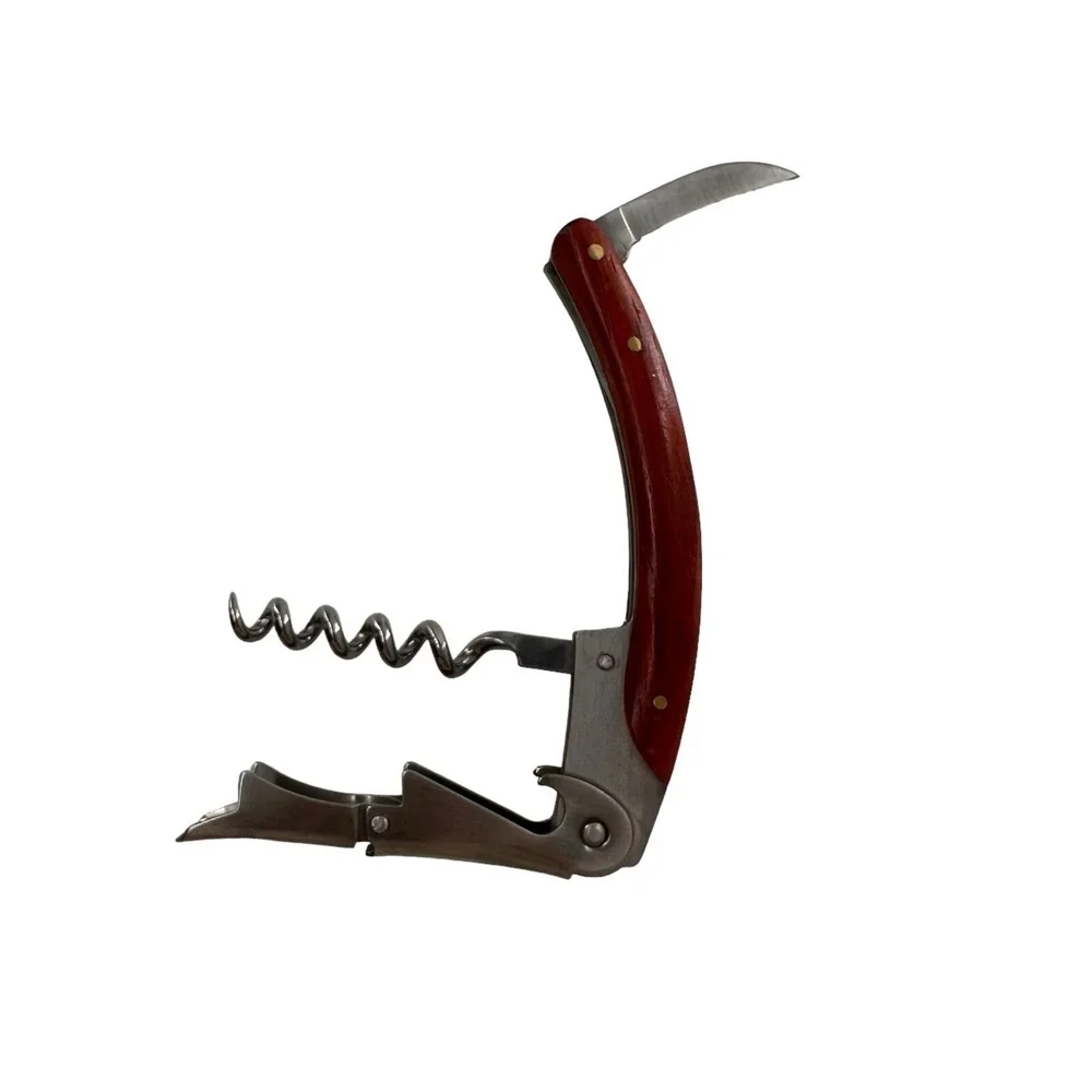 Professional‎ Splash 3 in 1 Rosewood Handle Wine Bottle Foil Opener Corkscrew a